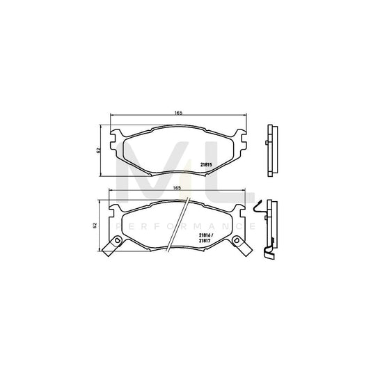 Hella 8DB 355 008-211 Brake Pad Set With Acoustic Wear Warning