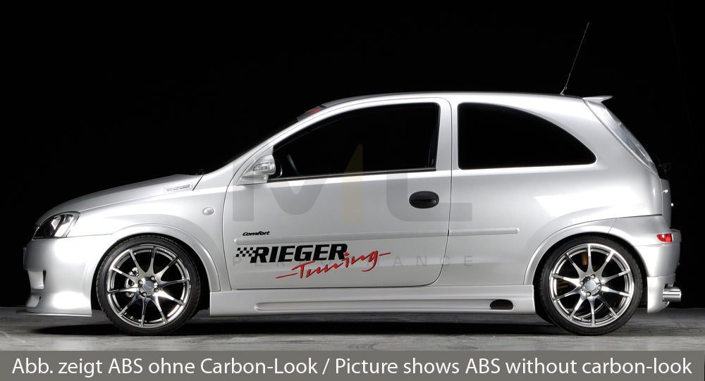 Rieger 00099312 Opel Corsa C Side Skirt 2 | ML Performance UK Car Parts