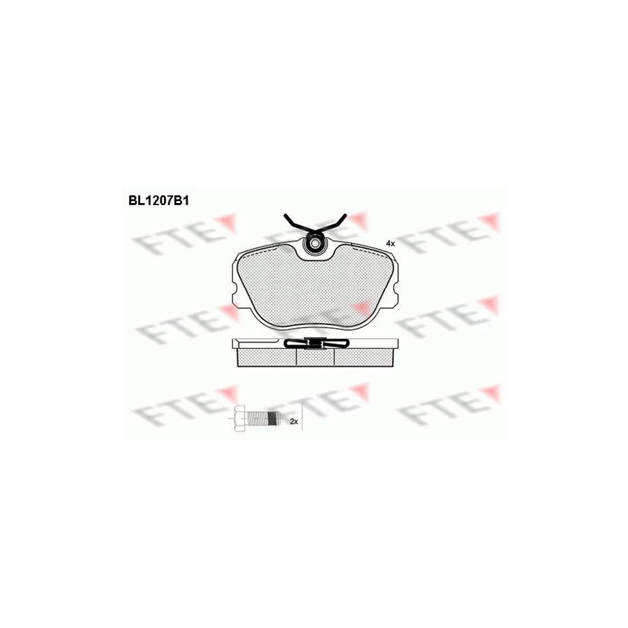 FTE Bl1207B1 Brake Pad Set