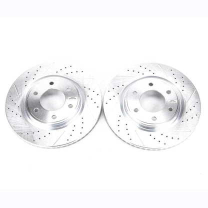 PowerStop Power Stop 08-10 Infiniti QX56 Front Evolution Drilled & Slotted Rotors - Pair