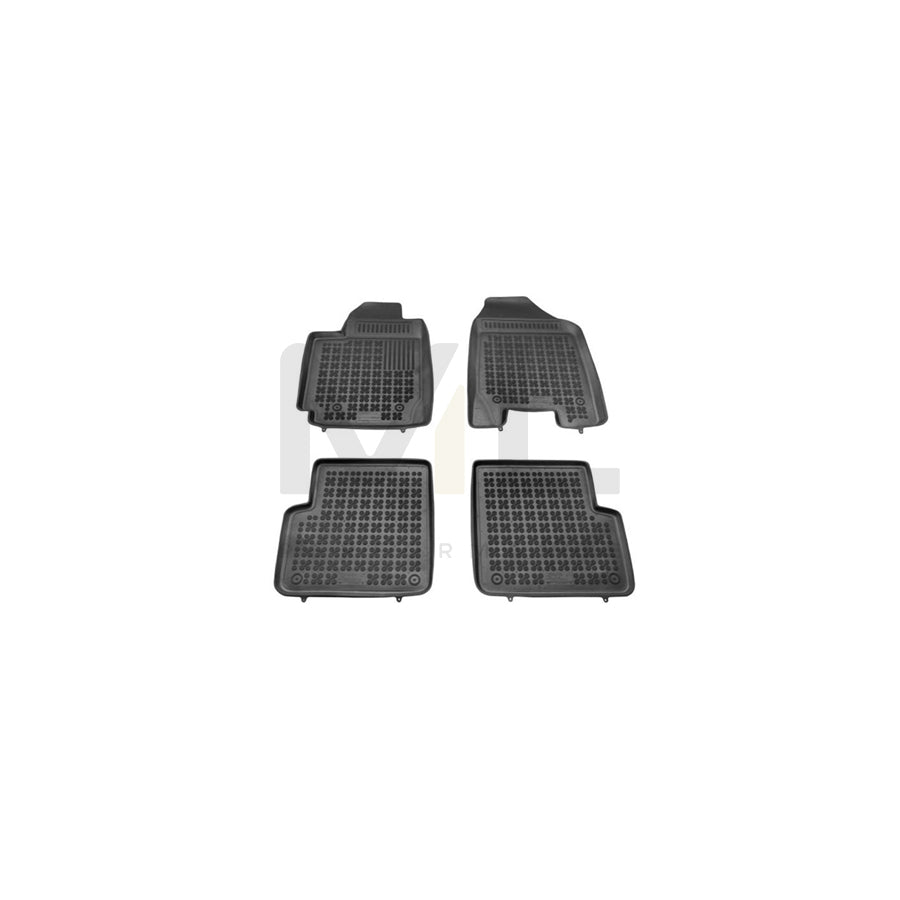 REZAW PLAST Tailored 201402 Floor mat set for TOYOTA COROLLA Elastomer, Front and Rear, Quantity: 4, Black