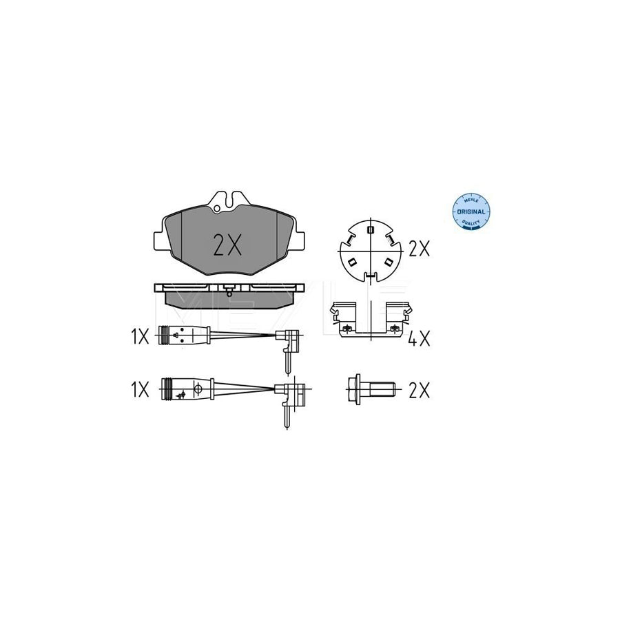 Meyle 025 237 4320/W Brake Pad Set Suitable For Mercedes-Benz E-Class