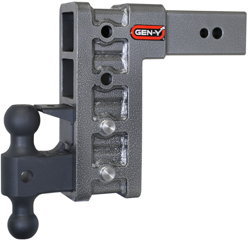 GEN-Y Hitch Gen-Y Mega Duty 3in Shank 9in Drop 3.5K TW 32K Hitch w/GH-0161 Dual-Ball/GH-0162 Pintle Lock
