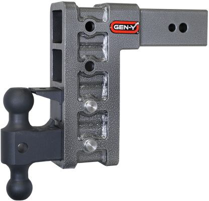 GEN-Y Hitch Gen-Y Mega Duty 3in Shank 9in Drop 3.5K TW 32K Hitch w/GH-0161 Dual-Ball/GH-0162 Pintle Lock