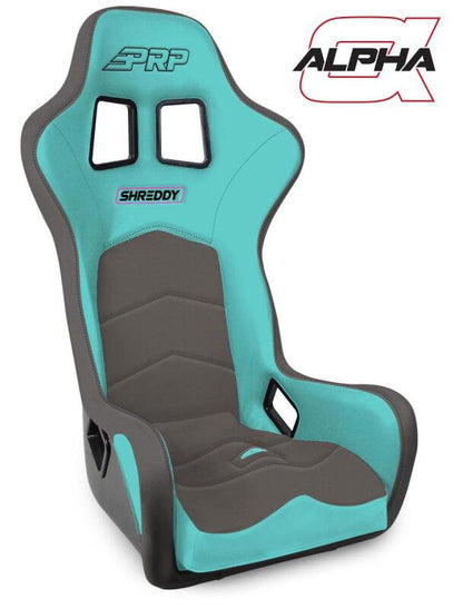 PRP Seats PRP Shreddy Alpha Composite Seat- Teal/Grey