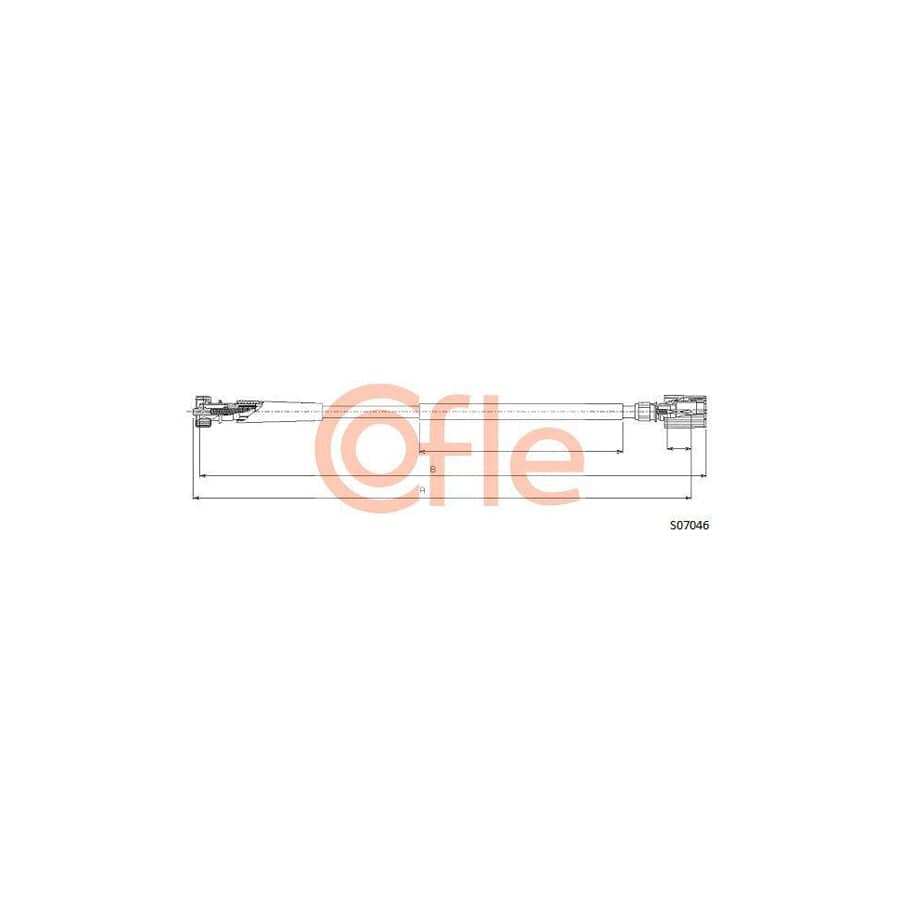 Cofle S07046 Speedometer Cable for Fiat Uno Hatchback (146)