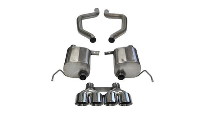 CORSA Performance Corsa 17-19 Chevy Corvette Z06 (Grand Sport Only) 3in Axle Back Xtreme Exhaust Pol Quad 4.5in Tip