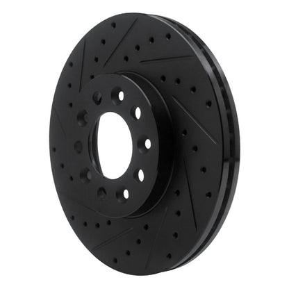 R1 Concepts R1 99-03 Ford Windstar Front Left Drilled & Slotted Black Brake Rotor