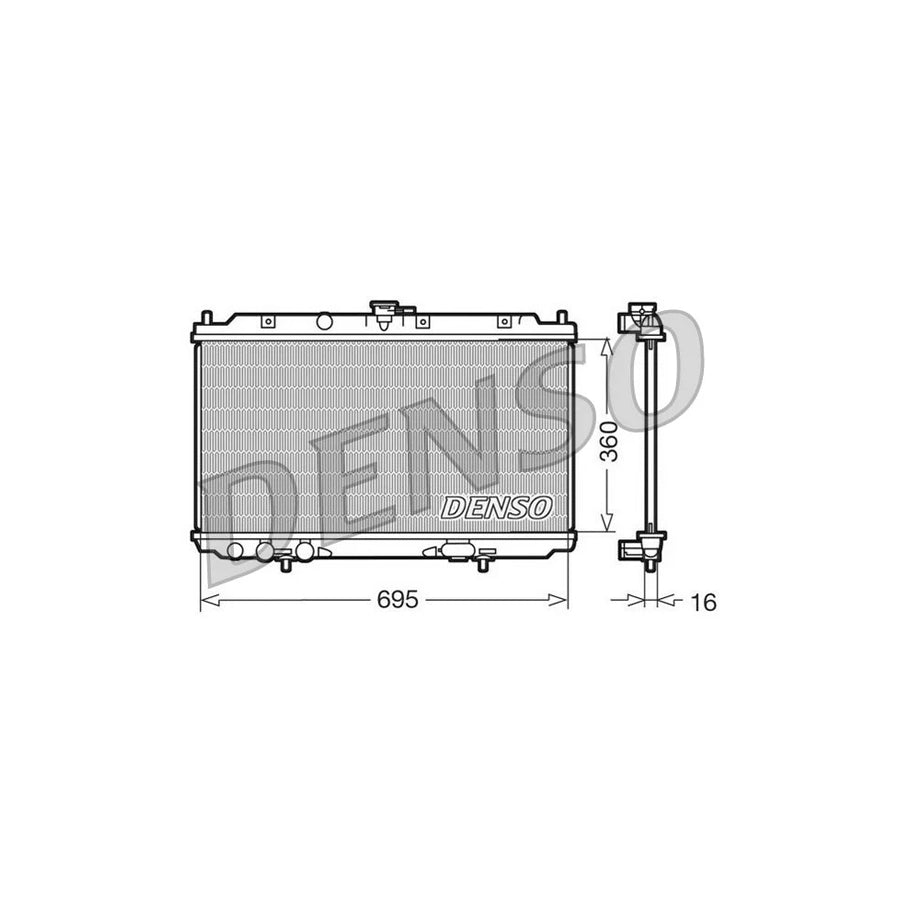 DENSO DRM46012 Engine Radiator