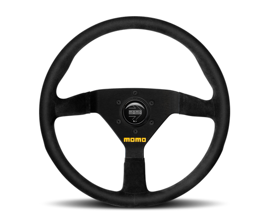 Momo MOD78 Steering Wheel 350 mm - Black Suede/Black Spokes