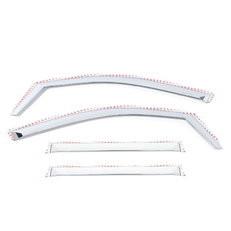 Putco 09-18 Ram 1500 - Crew Cab (Set of 4) Excl Rebel Model Element Chrome Window Visors