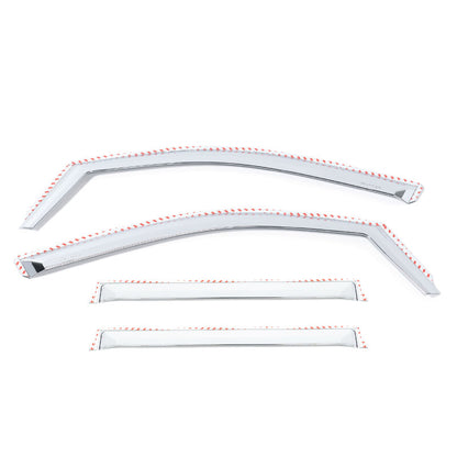 Putco 09-18 Ram 1500 - Crew Cab (Set of 4) Excl Rebel Model Element Chrome Window Visors
