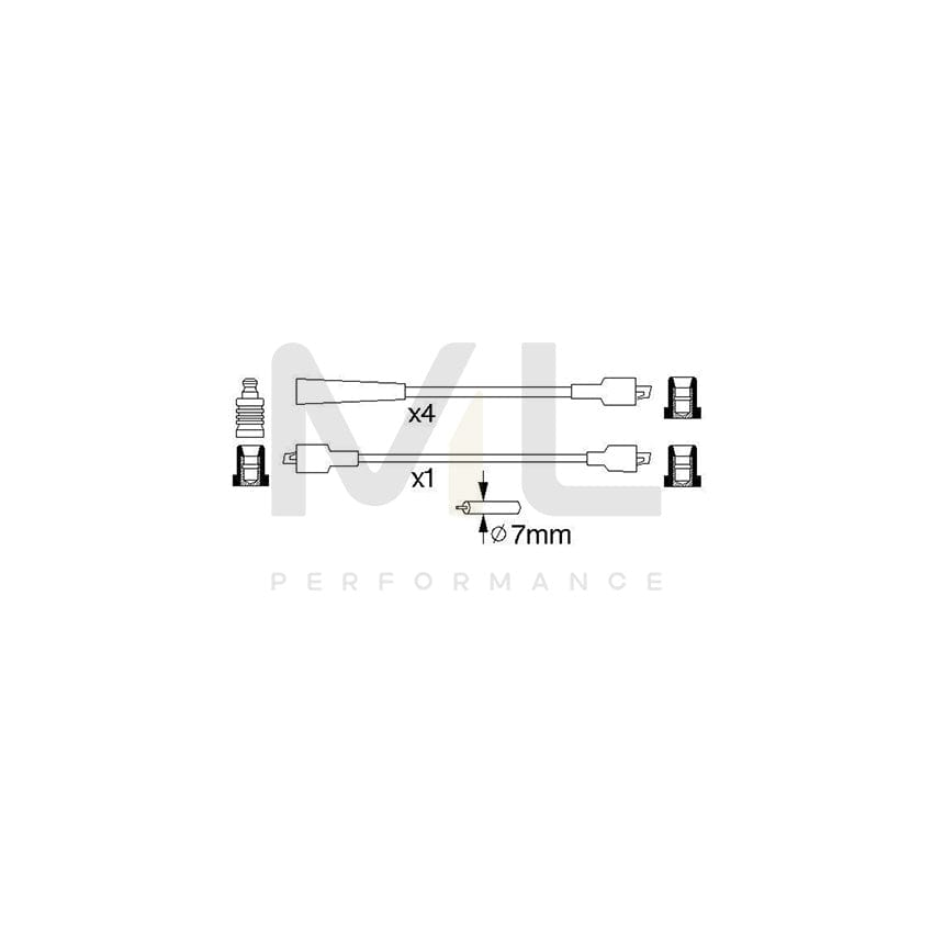 BOSCH 1 987 476 505 Brake Hose for FORD TRANSIT 280mm | ML Performance Car Parts