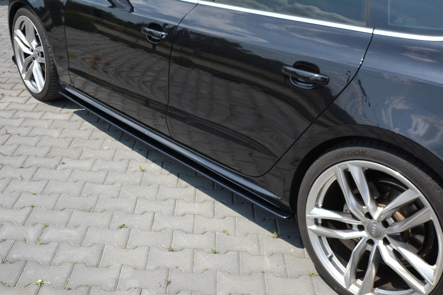 Maxton Design AU-A5-1F-SLINE-SB-SD1T Side Skirts Diffusers Audi S5 / A5 / A5 S-Line 8T / 8T FL Sportback | ML Performance UK Car Parts