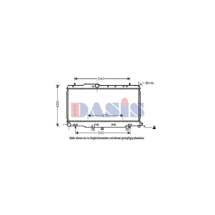 AKS Dasis 350027N Engine Radiator for Subaru Impreza