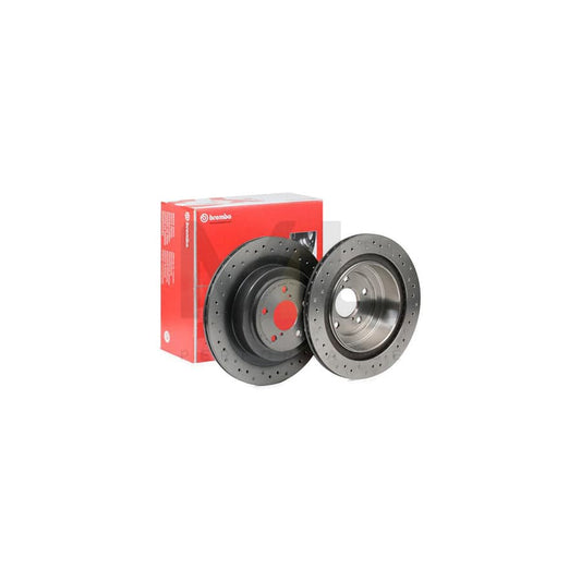 BREMBO 09.B041.1X Brake Disc Perforated / Vented, Coated, High-carbon | ML Performance Car Parts