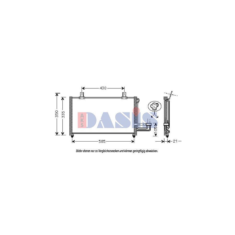 AKS Dasis 522045N Air Conditioning Condenser