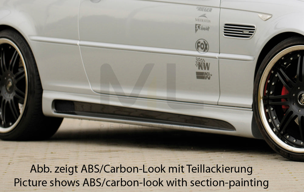 Rieger 00050246 BMW 3 Series E46 Side Skirt (Inc. M3) 2 | ML Performance UK Car Parts