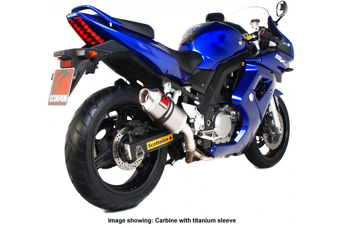 Scorpion ESI88CFO Suzuki SV650 Carbine Slip-On - Carbon Fibre Sleeve | ML Performance US US