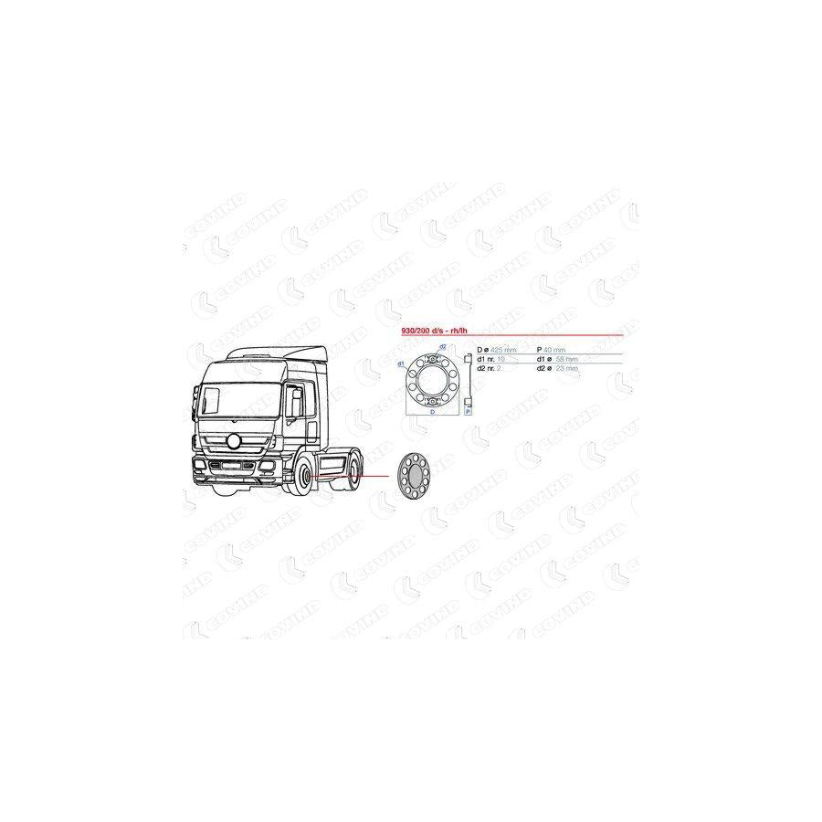 Covind 930/200 Cover, Wheels