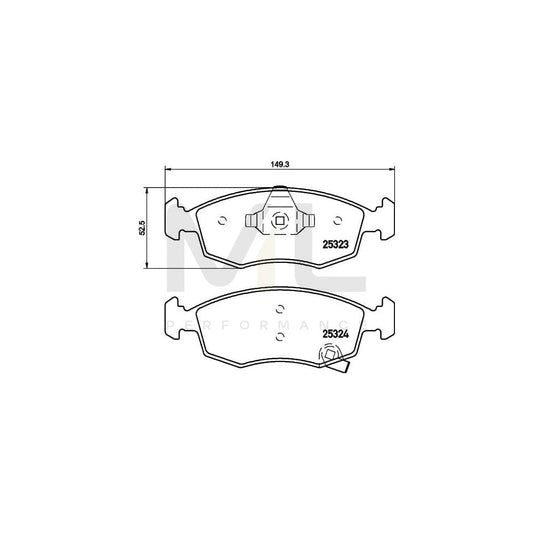Hella 8DB 355 016-231 Brake Pad Set With Acoustic Wear Warning
