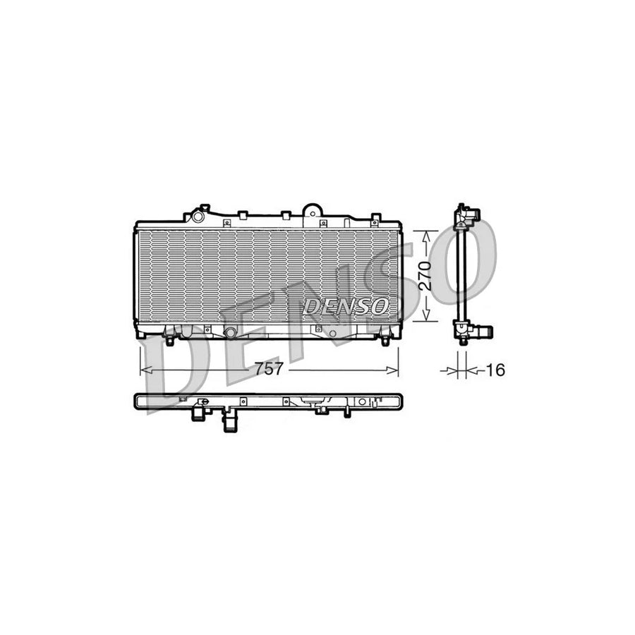 DENSO DRM09092 Engine Radiator for Fiat Punto