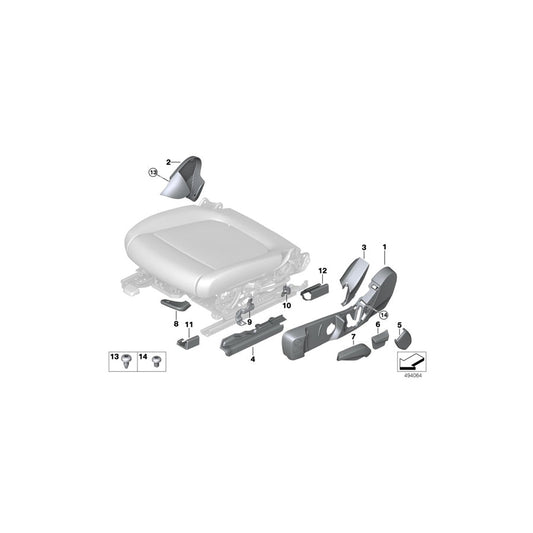Genuine BMW 52107448267 G20 G21 Exterior Left Seat Rail Cover (Inc. 330iX, 320iX & 330dX) | ML Performance US Car Parts