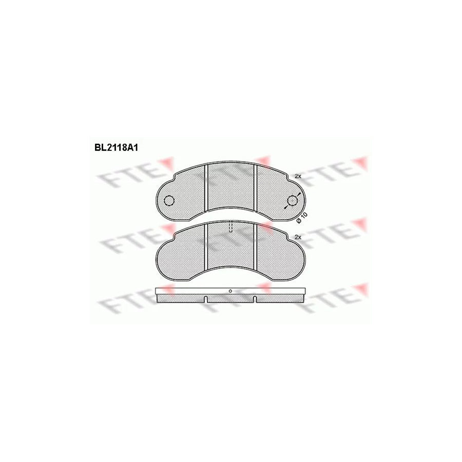 FTE Bl2118A1 Brake Pad Set for Land Rover 88/109 (Lr)