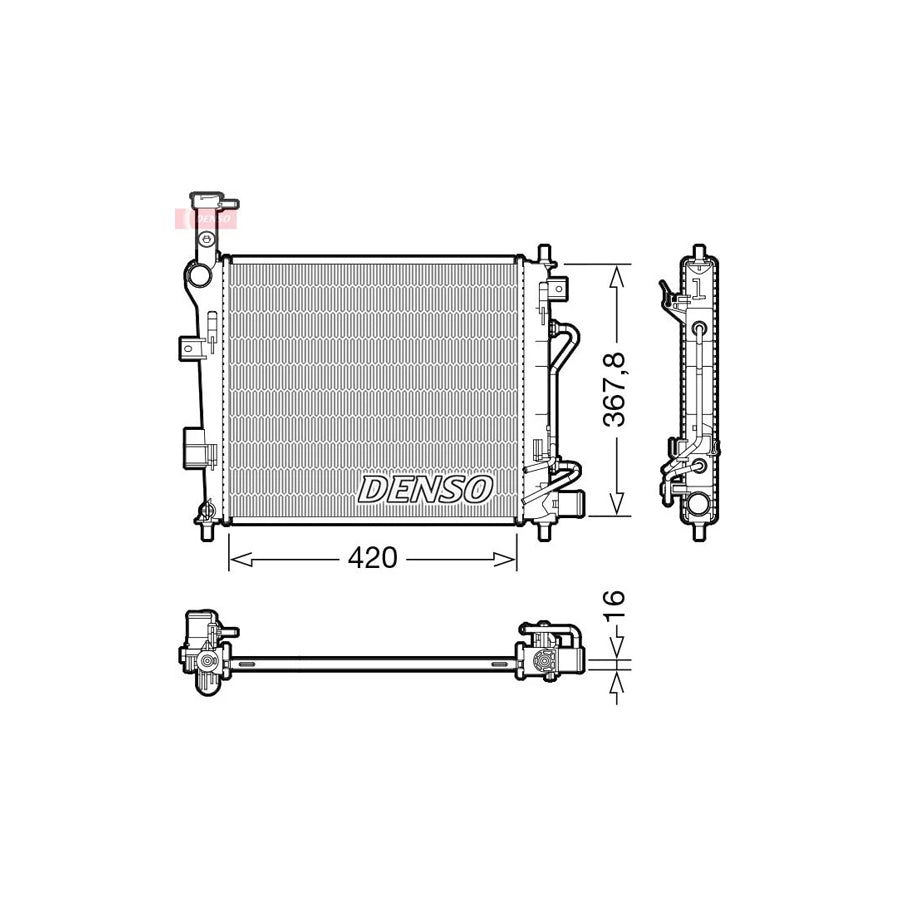 DENSO DRM43007 Engine Radiator for KIA Picanto II (Ta)