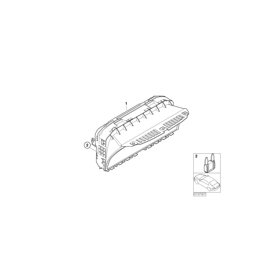Genuine BMW 65826929507 E66 E65 E67 At-Control Display 8,8" (Inc. 760LiS, 730Li & 735Li) | ML Performance US Car Parts
