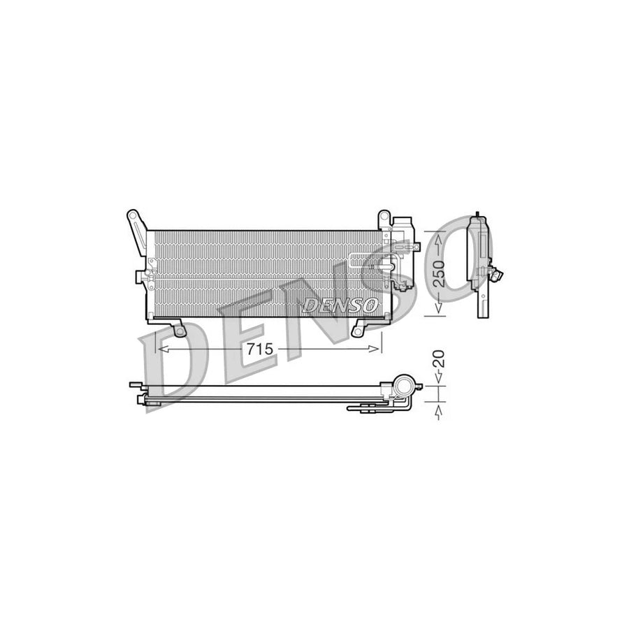 DENSO DCN09091 Air Conditioning Condenser for Fiat Punto