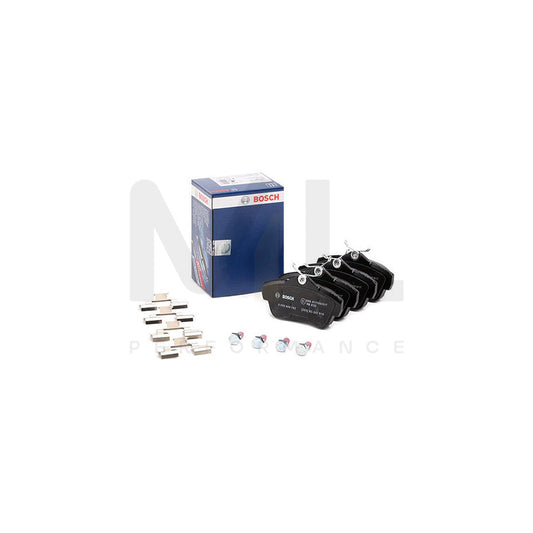 Bosch 0986494192 Brake Pad Set With Anti-Squeak Plate, With Bolts/Screws, With Accessories, With Spring BP1102 | ML Performance Car Parts