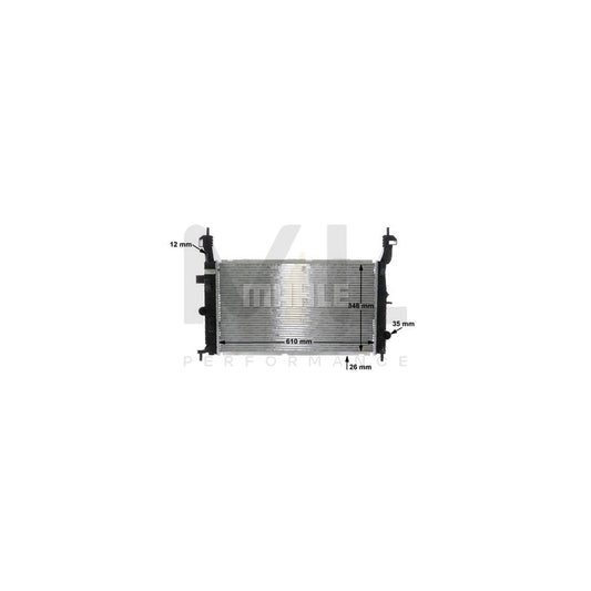 MAHLE ORIGINAL CR 1438 000S Engine radiator Brazed cooling fins, Manual Transmission | ML Performance Car Parts