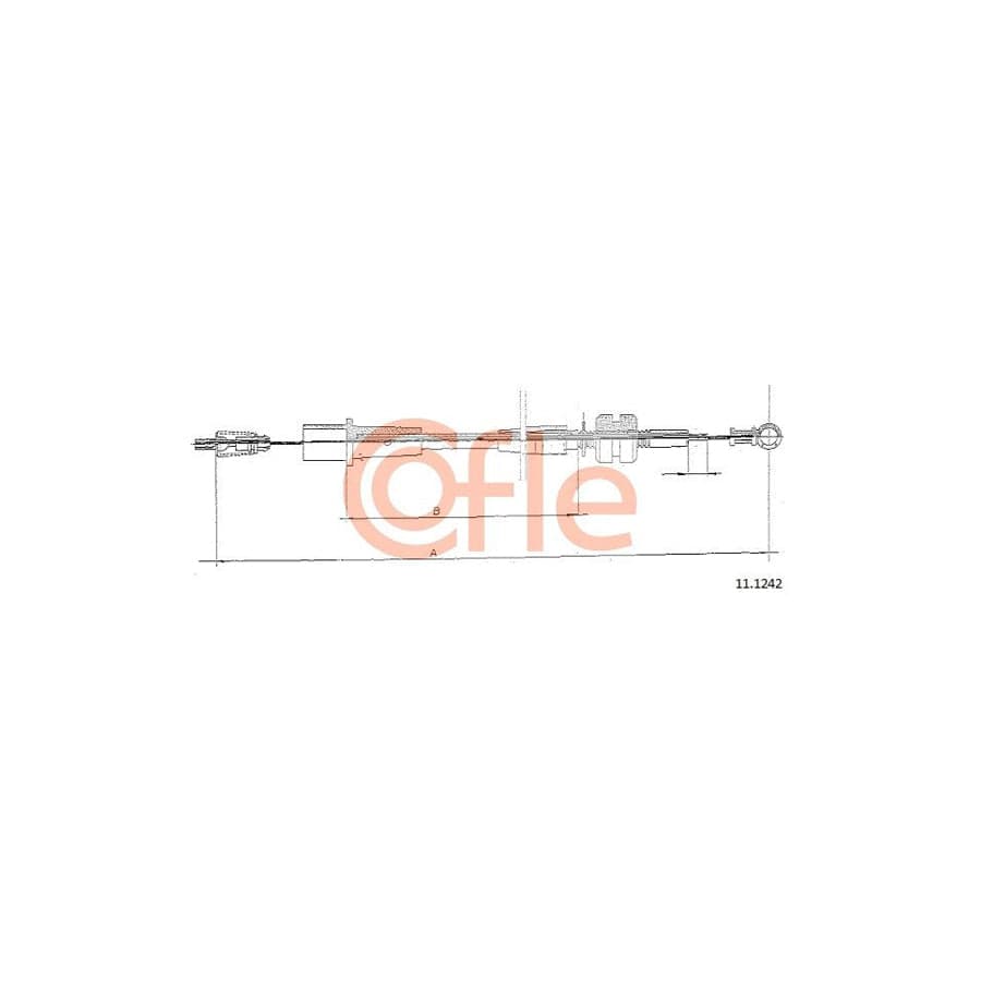 COFLE 11.1242 Throttle Cable for OPEL ASTRA