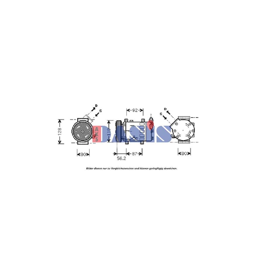 AKS Dasis 850686N Compressor, Air Conditioning