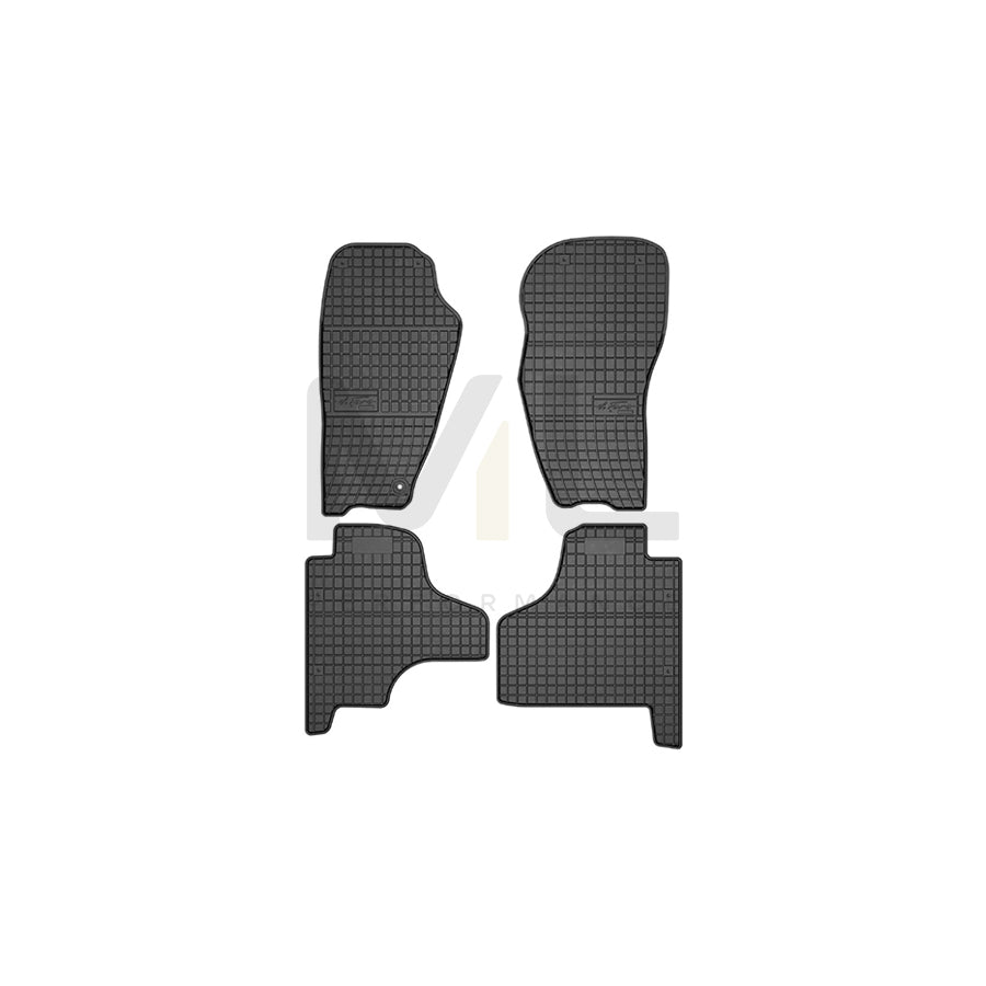 FROGUM Tailored, Basic 411234 Floor mat set for JEEP Cherokee IV (KK) Elastomer, Front and Rear, Quantity: 4, Black, (LHD)