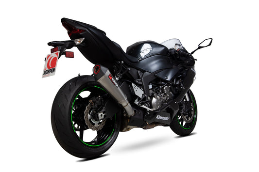Scorpion RKA129TEO Kawasaki Serket Taper Slip-On - Titanium Sleeve (Ninja ZX-6R / Ninja ZX-636) | ML Performance US US