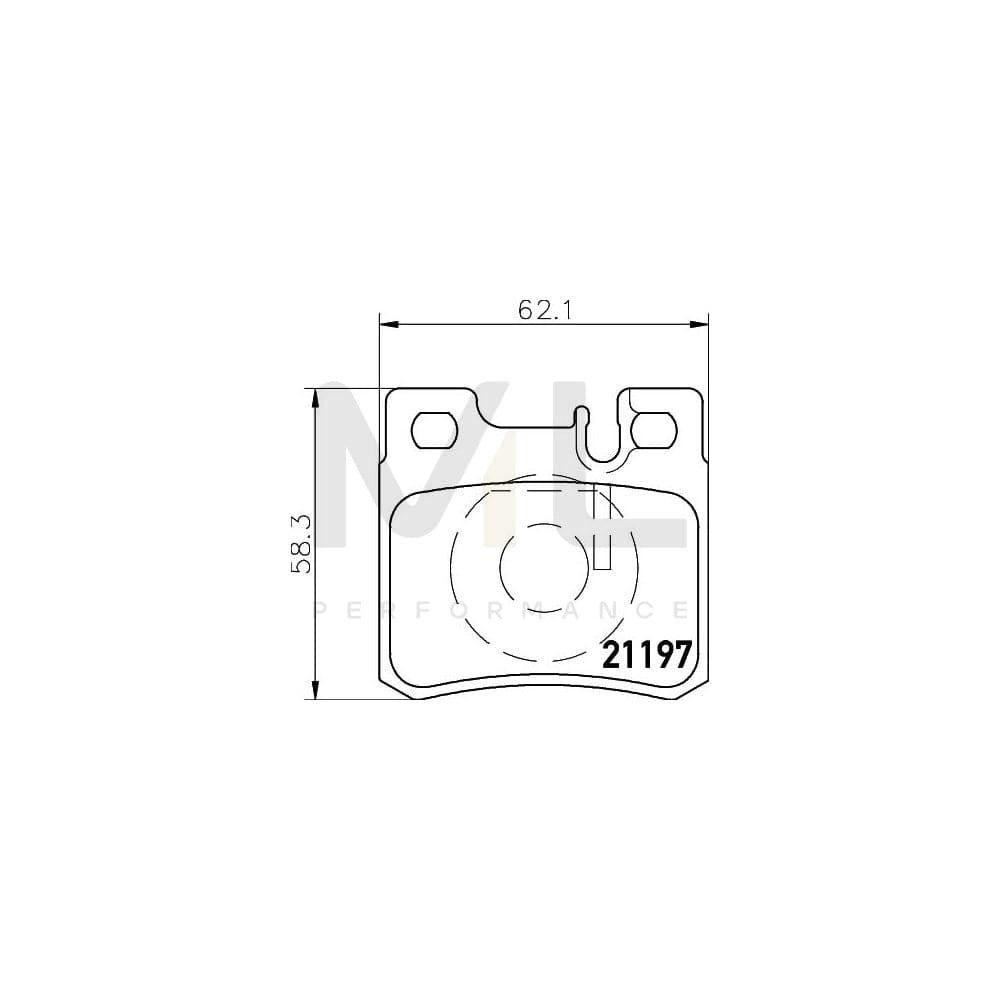 Hella 8DB 355 007-361 Brake Pad Set Prepared For Wear Indicator