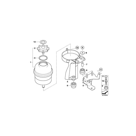 Genuine BMW 32416760249 E60 E63 E61 Bracket, Oil Carrier (Inc. 528xi, 525xd & 535xi) | ML Performance US Car Parts