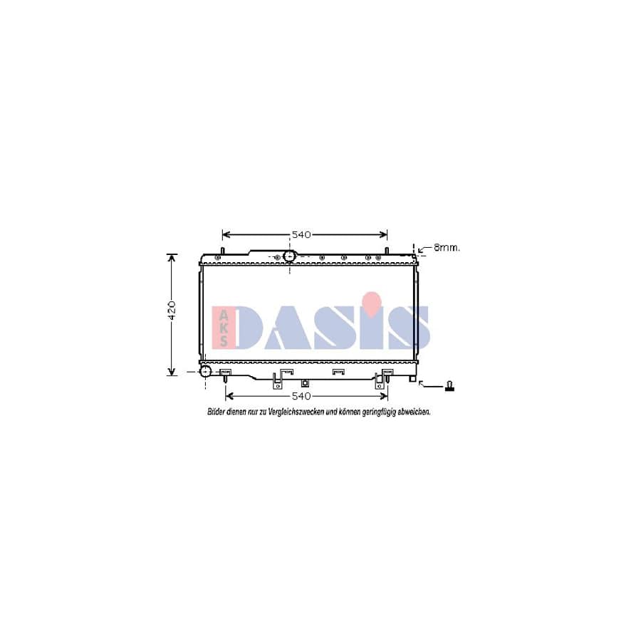 AKS Dasis 350036N Engine Radiator
