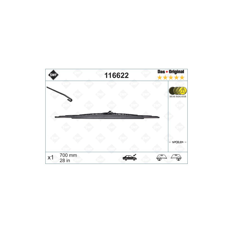 Swf Original Spoiler 116622 Wiper Blade For Peugeot 307 | ML Performance US Car Parts