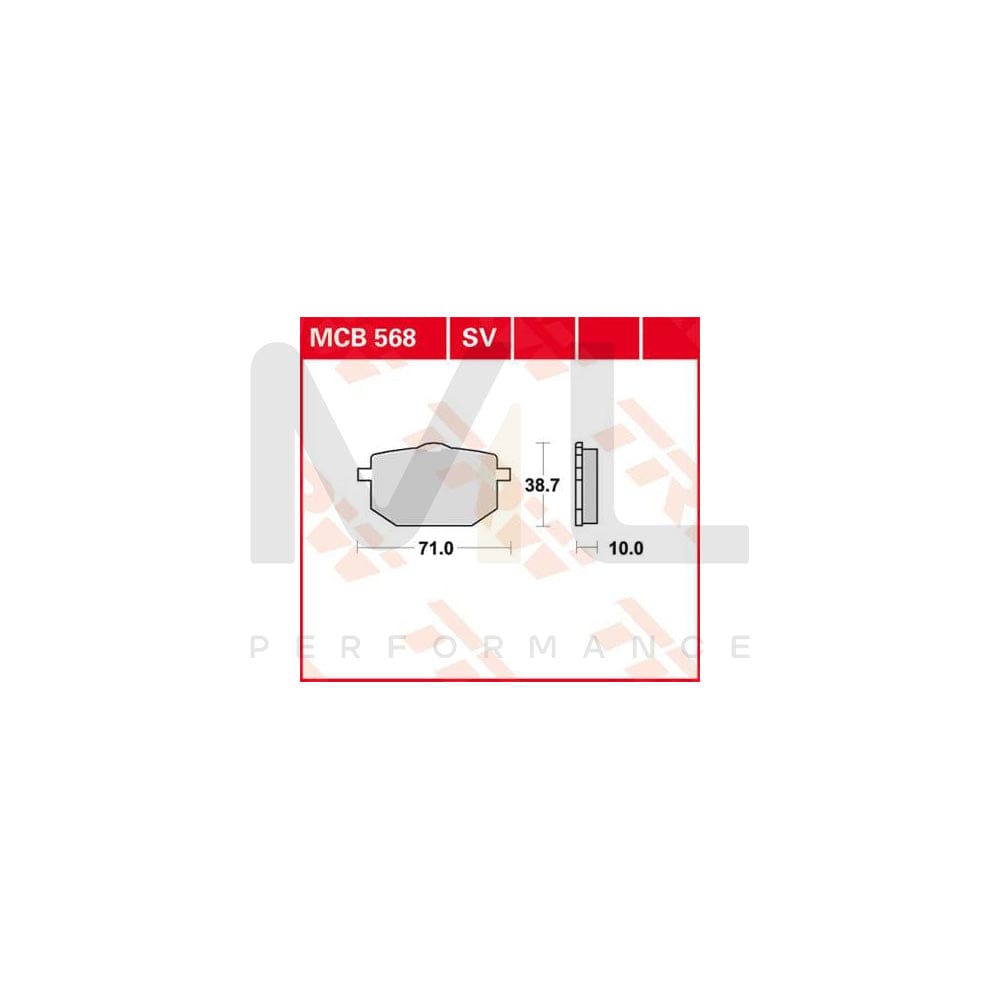 TRW Organic Allround Mcb568 Brake Pad Set | ML Performance Car Parts
