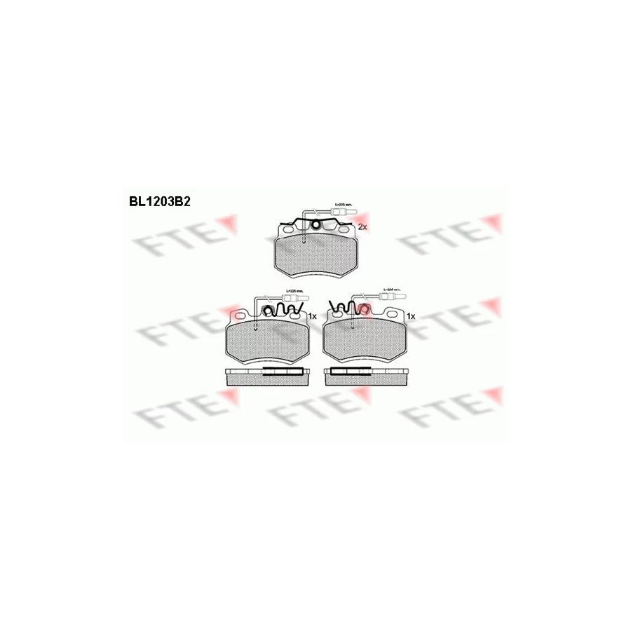 FTE Bl1203B2 Brake Pad Set