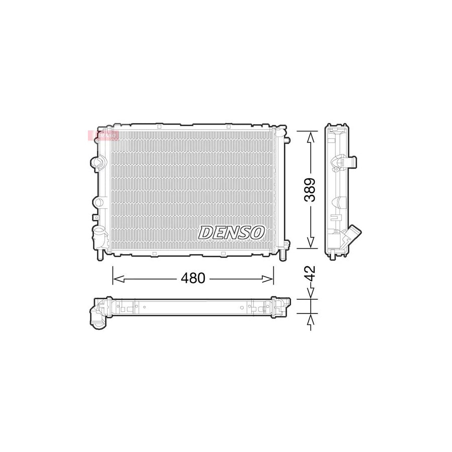DENSO DRM23033 Engine Radiator