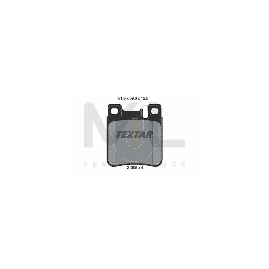 TEXTAR epad 2130581 Brake pad set prepared for wear indicator | ML Performance Car Parts