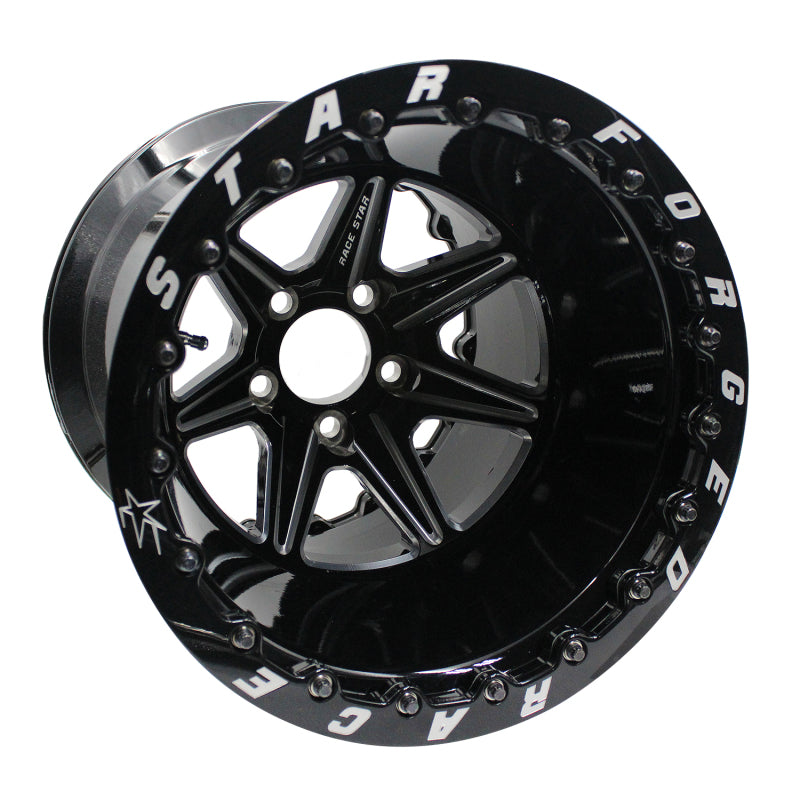 Race Star 72 ValStar 15x12 / 5x4.75BC / 5.5BS / 3.072in CB / Black w/Machined Accents Wheel