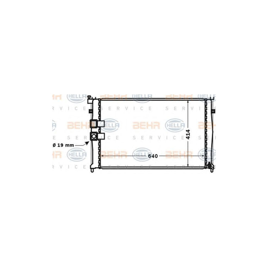 Hella 8MK 376 771-431 Engine Radiator