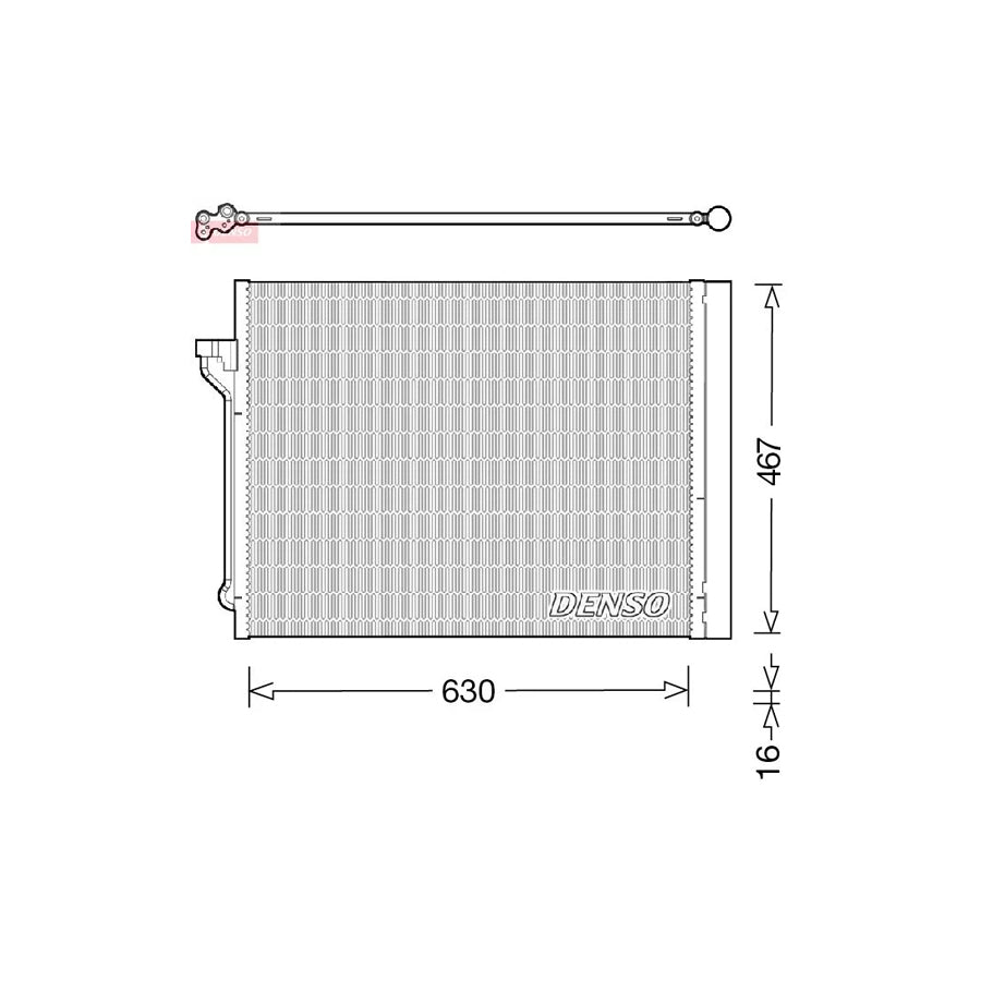 DENSO DCN05029 Air Conditioning Condenser