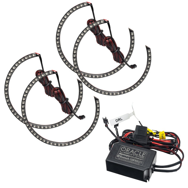 ORACLE Lighting Oracle 15-21 Dodge Challenger Dynamic Surface Mount Headlight Halo Kit - - Dynamic