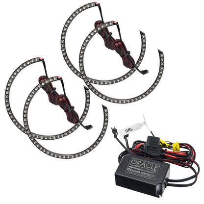 ORACLE Lighting Oracle 15-21 Dodge Challenger Dynamic Surface Mount Headlight Halo Kit - - Dynamic